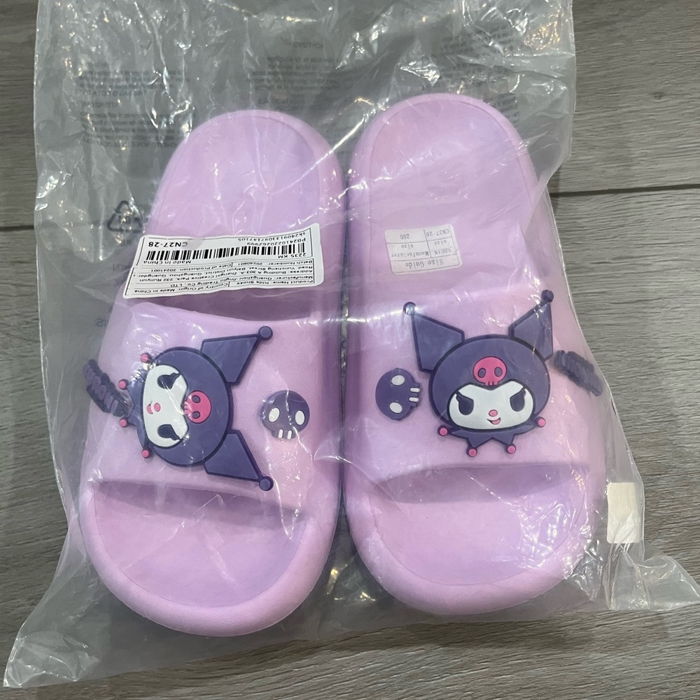 Purple Kuromi Sanrio Slides